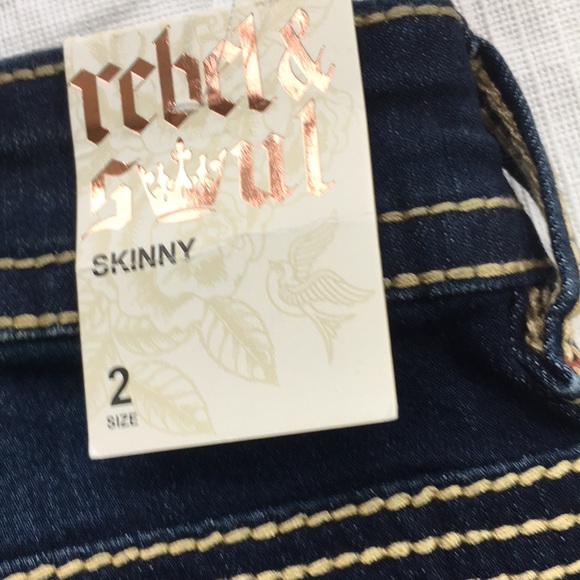 Rebel & Soul Skinny Jeans Size 2 NWT - Picture 5 of 5